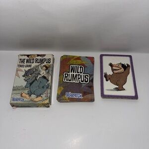 Where the Wild Things Are Wild Rumpus Card Game Vtg 1999 / 3 Games Complete!